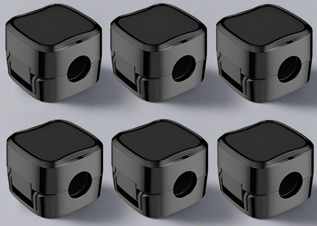 Black magnetic cable clips organizer for tech cable setup

