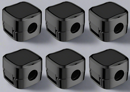 Black magnetic cable clips organizer for tech cable setup

